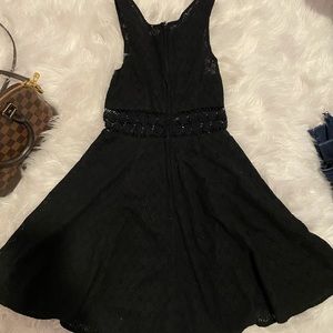 Free people black lace dress